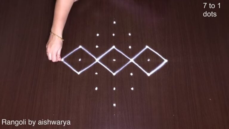 Simple Rangoli Kolam