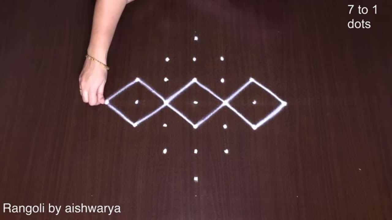 Simple Rangoli Kolam