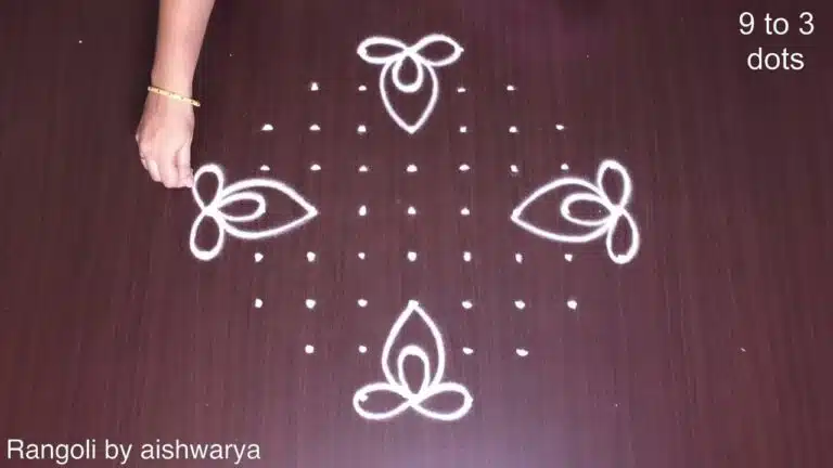 peacock kolam