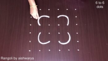 Simple Round Beginners Best Dotted Kolam