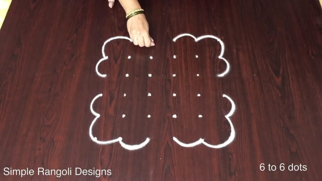 side border kolam by Aishwarya