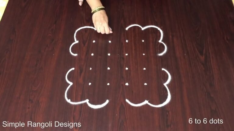 side border kolam by Aishwarya