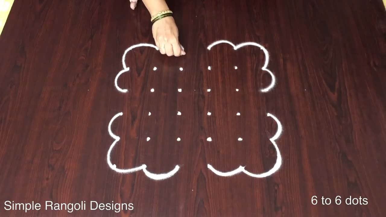 Simple Side Borders Designs Aishwarya Kolam