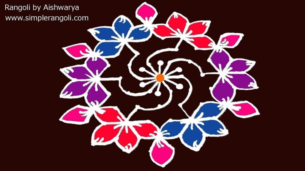 Teej rangoli