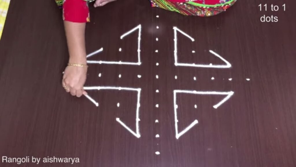 triangle kolam