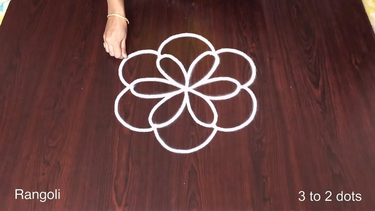 Simple Unique Rangoli Designs