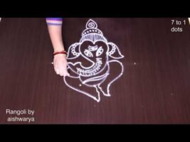 Simple Vinayagar Kolam