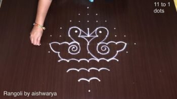 Small Birds Rangoli 11×1 Festival