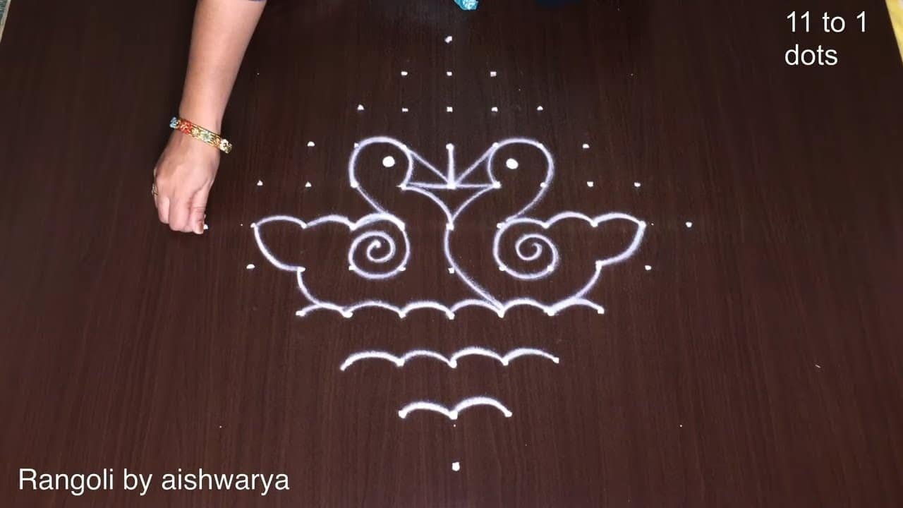 Small Birds Rangoli 11×1 Festival
