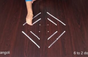 Small Chukkala 6×2 Chukki Rangoli