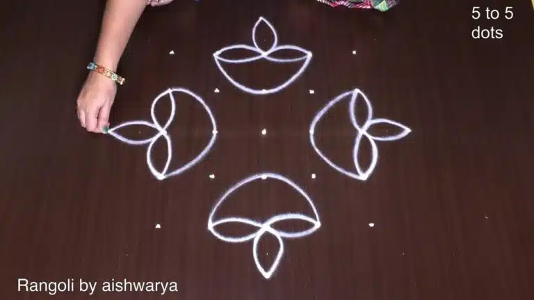 diya muggulu for beginners