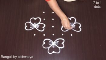 Small Dot Rangoli for Easy