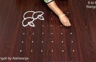 Small Friday Aaru Chukkala Muggulu Kolam