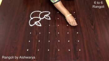 Small Friday Aaru Chukkala Muggulu Kolam