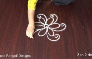 Small Kolam Designs for Steps