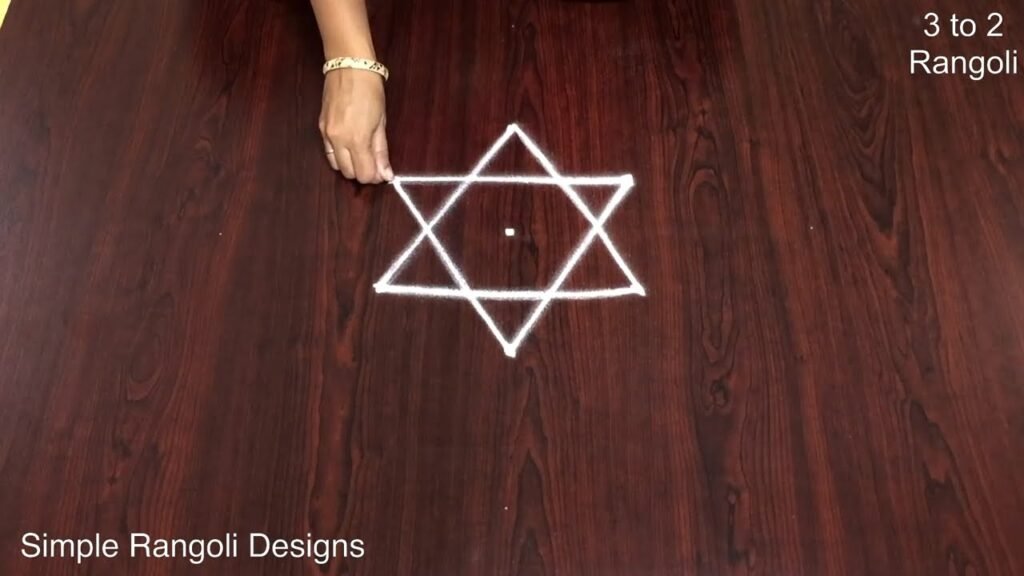 kolam with 3 dots