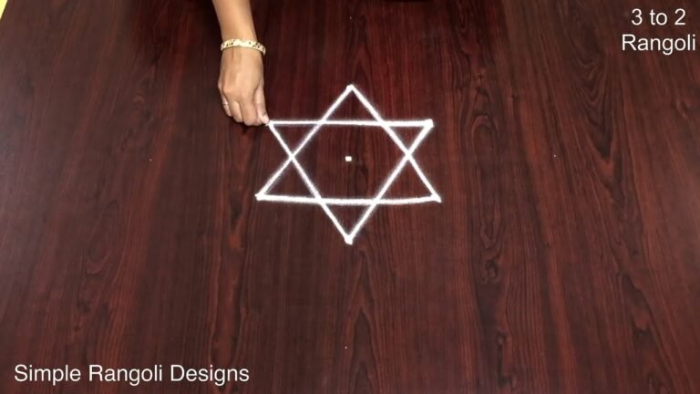 kolam with 3 dots
