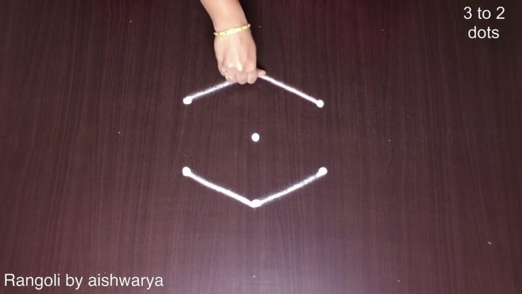 kolam with 3 dots