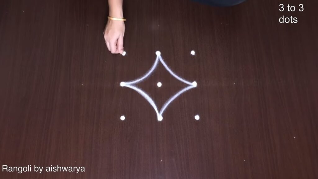 3×3 dots kolam
