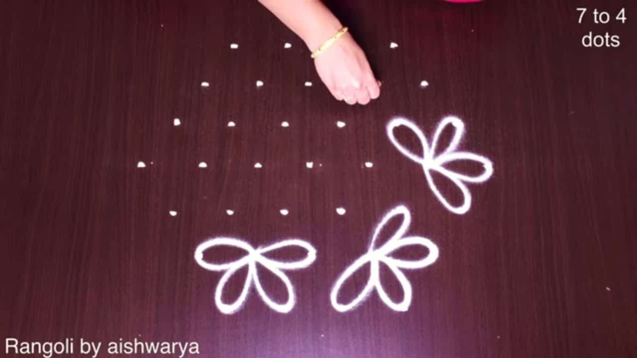 Small Medium Size Kolam