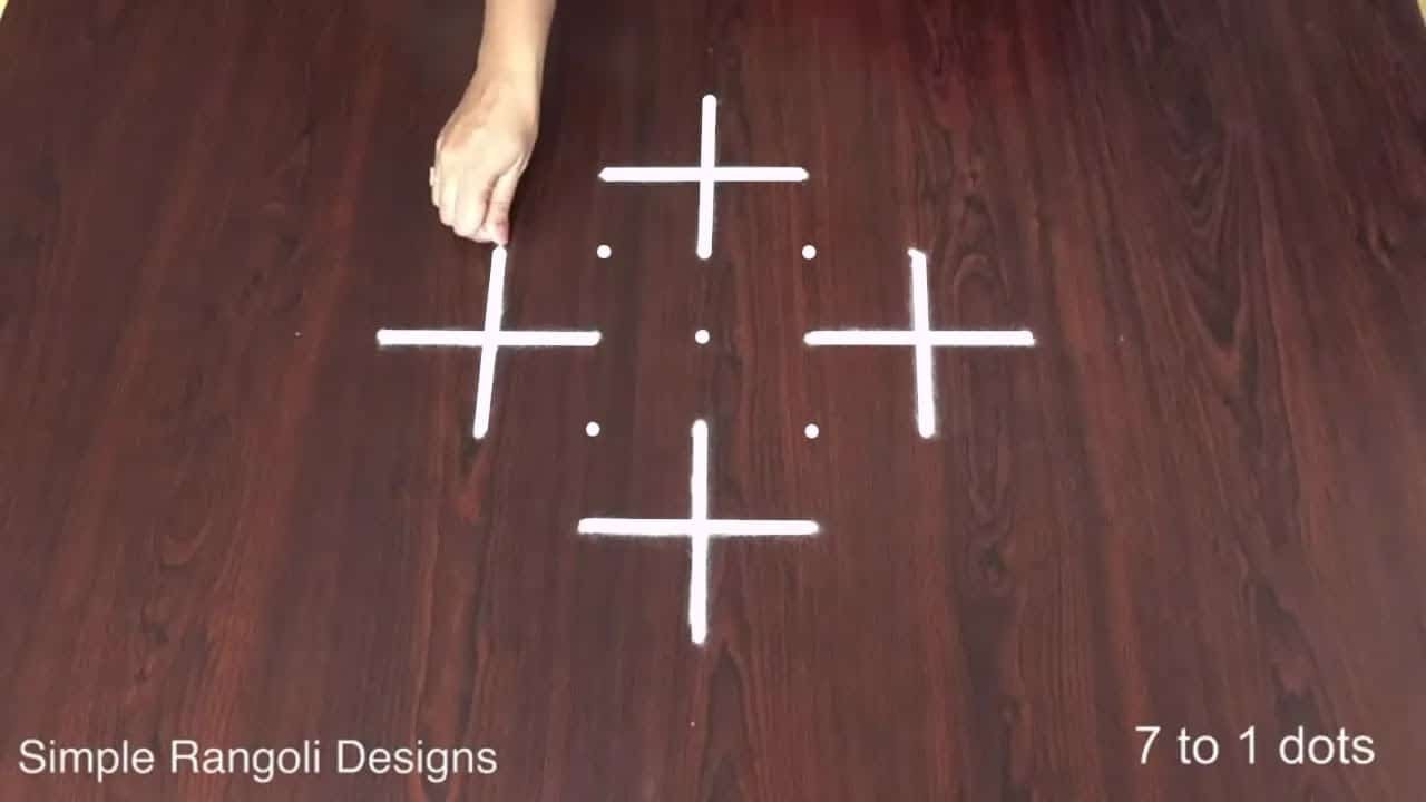 Small Muggulu With Dots