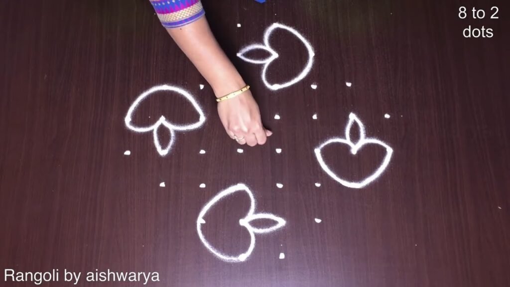 8×2×2 dots apartment kolam