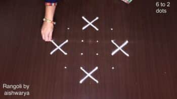 Small Only 6-2-2 Chinna Apartment Rangoli