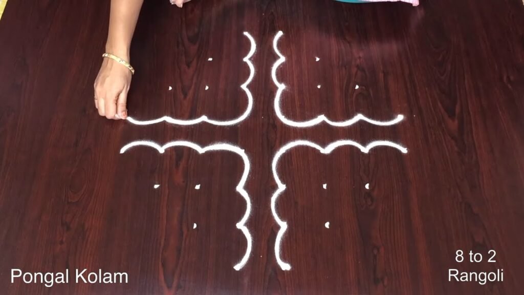 dotted Pongal kolam