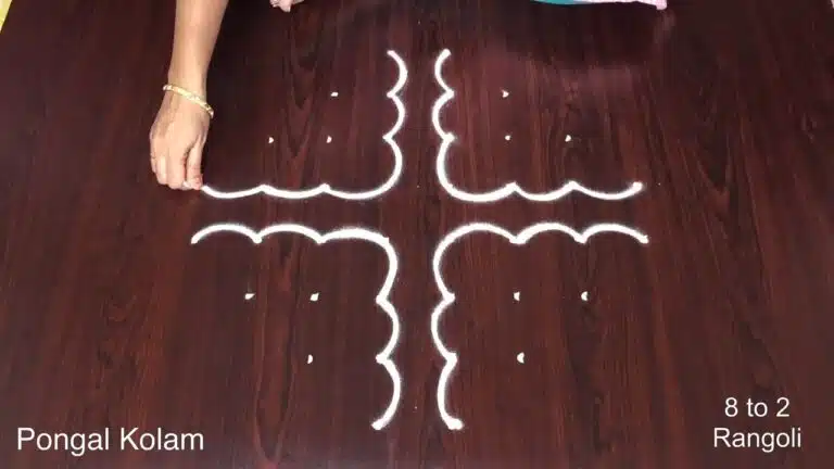dotted Pongal kolam
