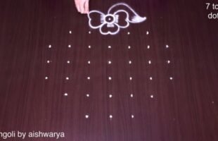 Small Pooja Kolam Innovative Rangoli