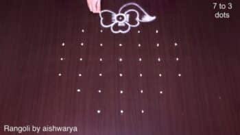 Small Pooja Kolam Innovative Rangoli