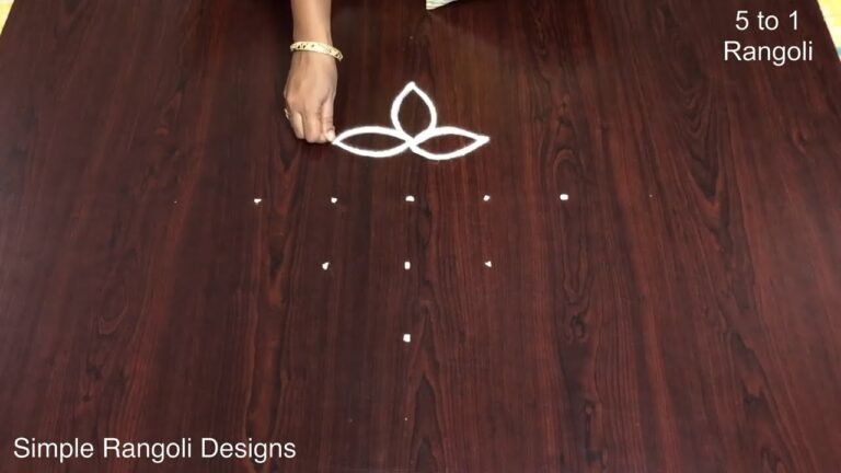 rangoli with dots