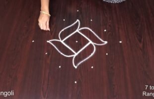 Small Rangoli for Apartments