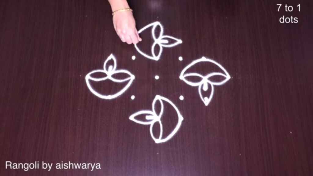 small Diwali rangoli