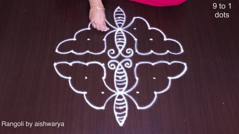 butterfly rangoli