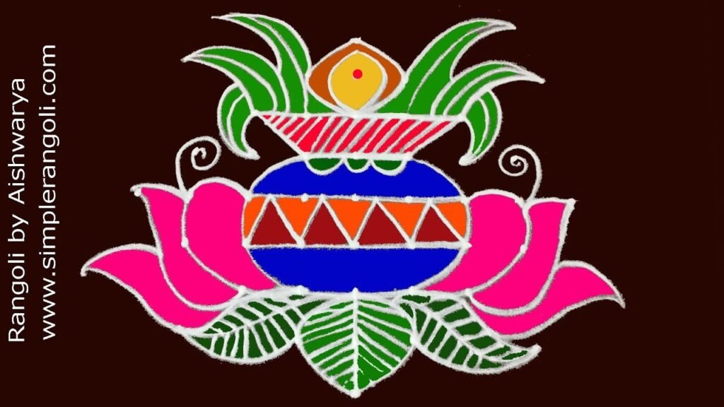9×1 dots Sravana Masam muggulu
