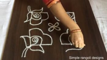 Sravanamasam Special Designs Amazing Friday Kolam