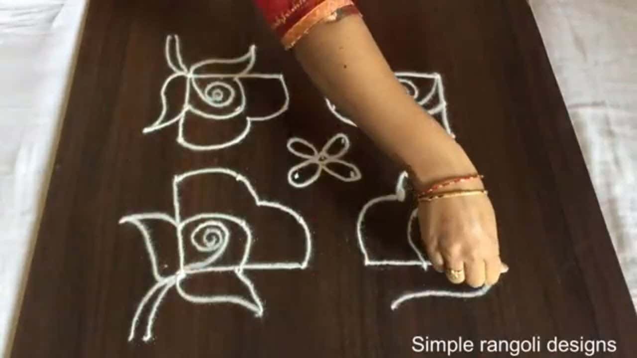 Sravanamasam Special Designs Amazing Friday Kolam