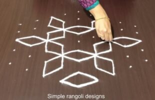 Star Rangoli Kolam Designs for Beginners