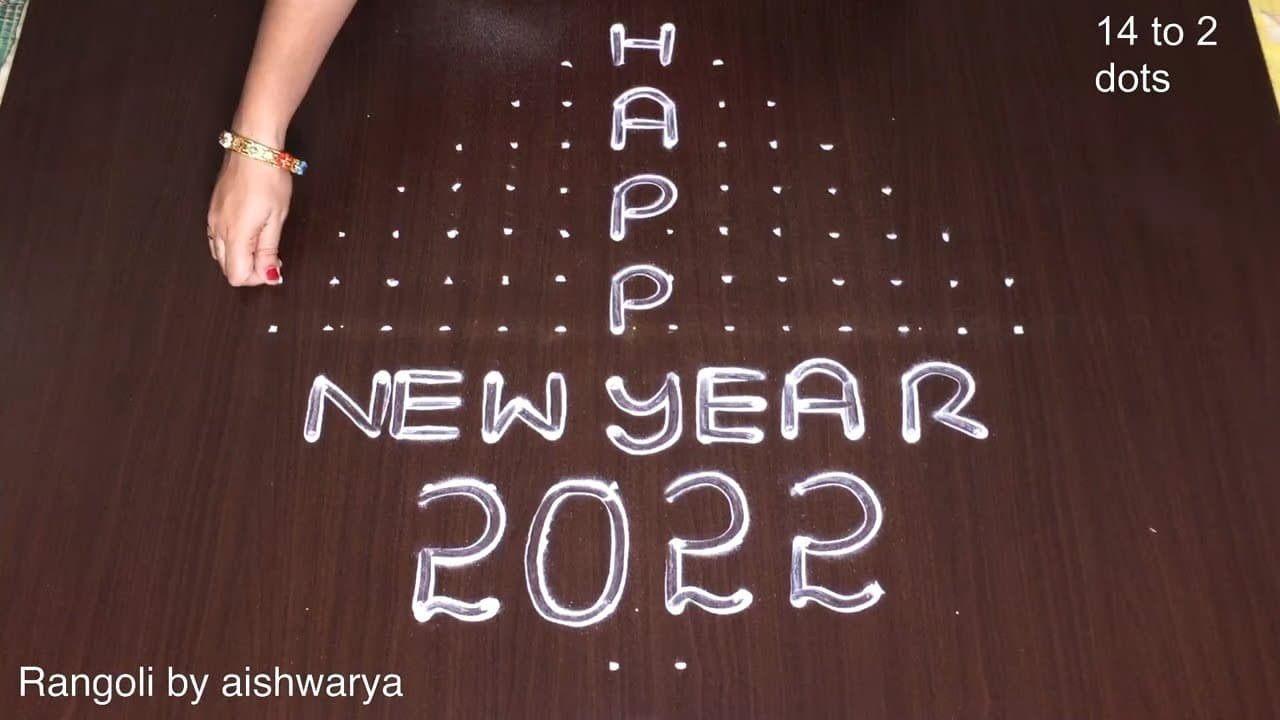 Straight Dots Big Kolam