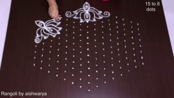 Stunning Simple Lotus Kolam