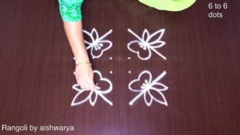 Superb Diya Using Only Stunning Kolam