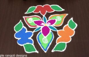 Superb Flower Rangoli Muggulu 9×5