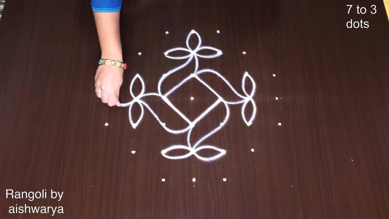 Superb Kolam Easy Rangoli