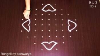 Tamil Kolangal Designs 9x3x3