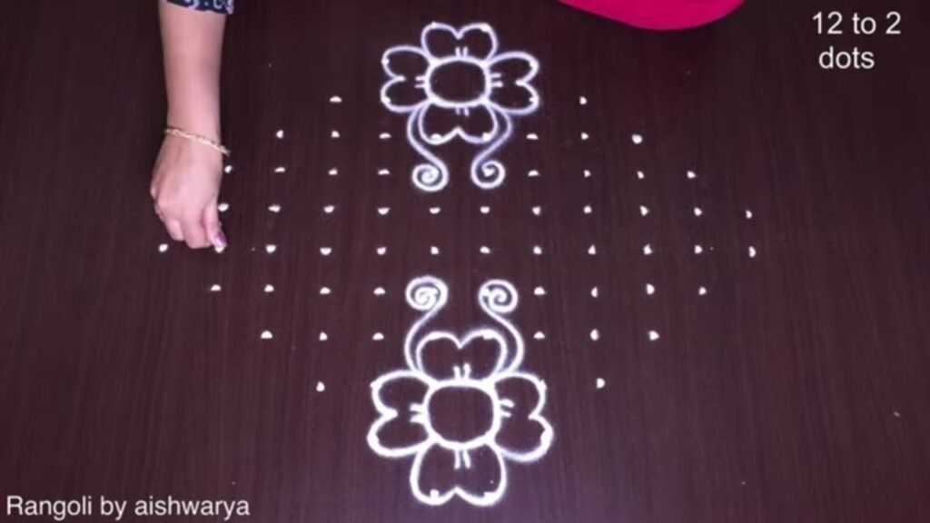 Tamil New Year dotted kolam