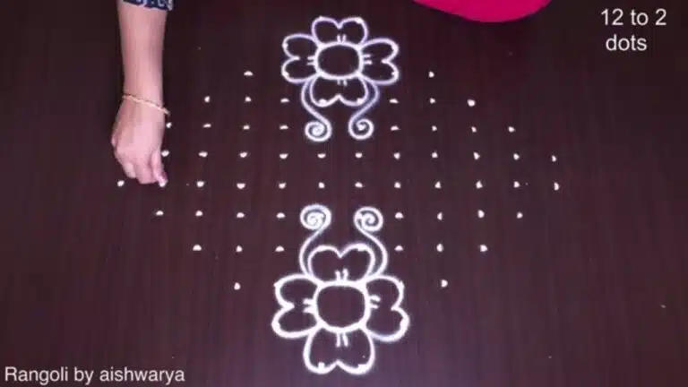 Tamil New Year dotted kolam