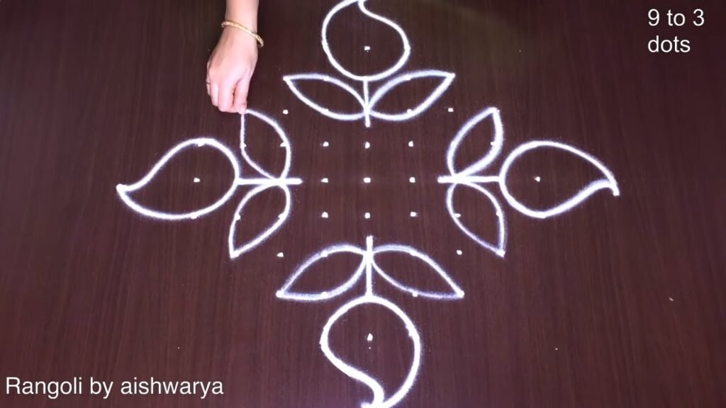 Telugu New Year Ugadi muggulu