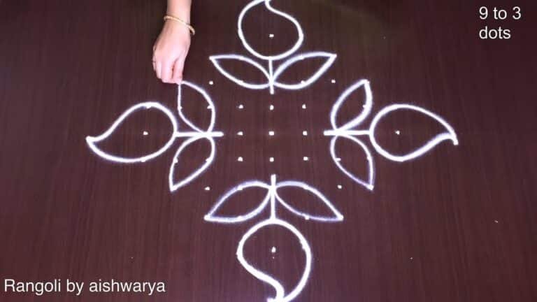 Telugu New Year Ugadi muggulu