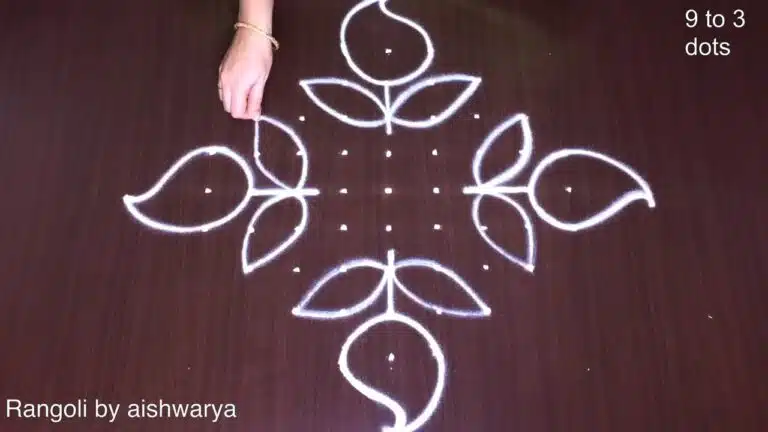 Telugu New Year Ugadi muggulu